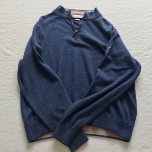 Peter Miller 100% merino wool 1/4 zip. Size XL
